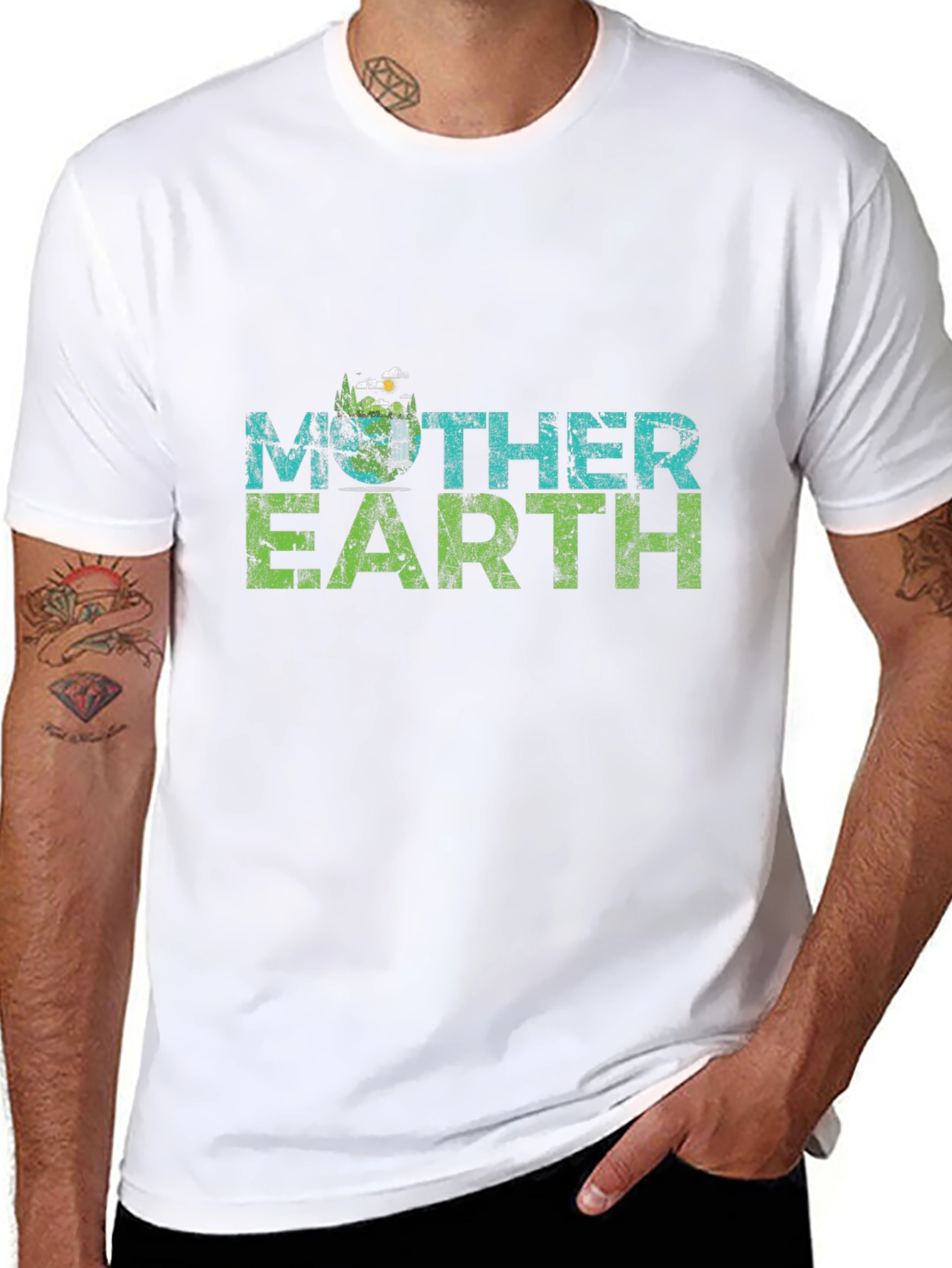 Mother Earth Graphic Tee - Eco-Friendly Design
