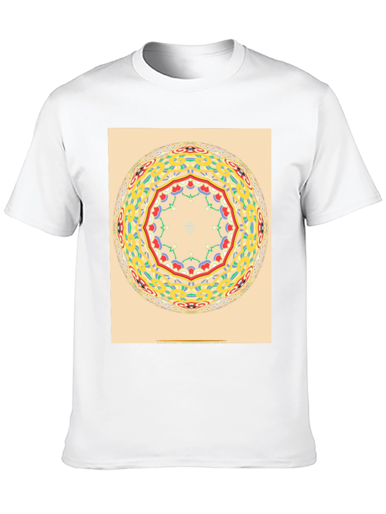 Mandala Sphere Graphic Black T-Shirt