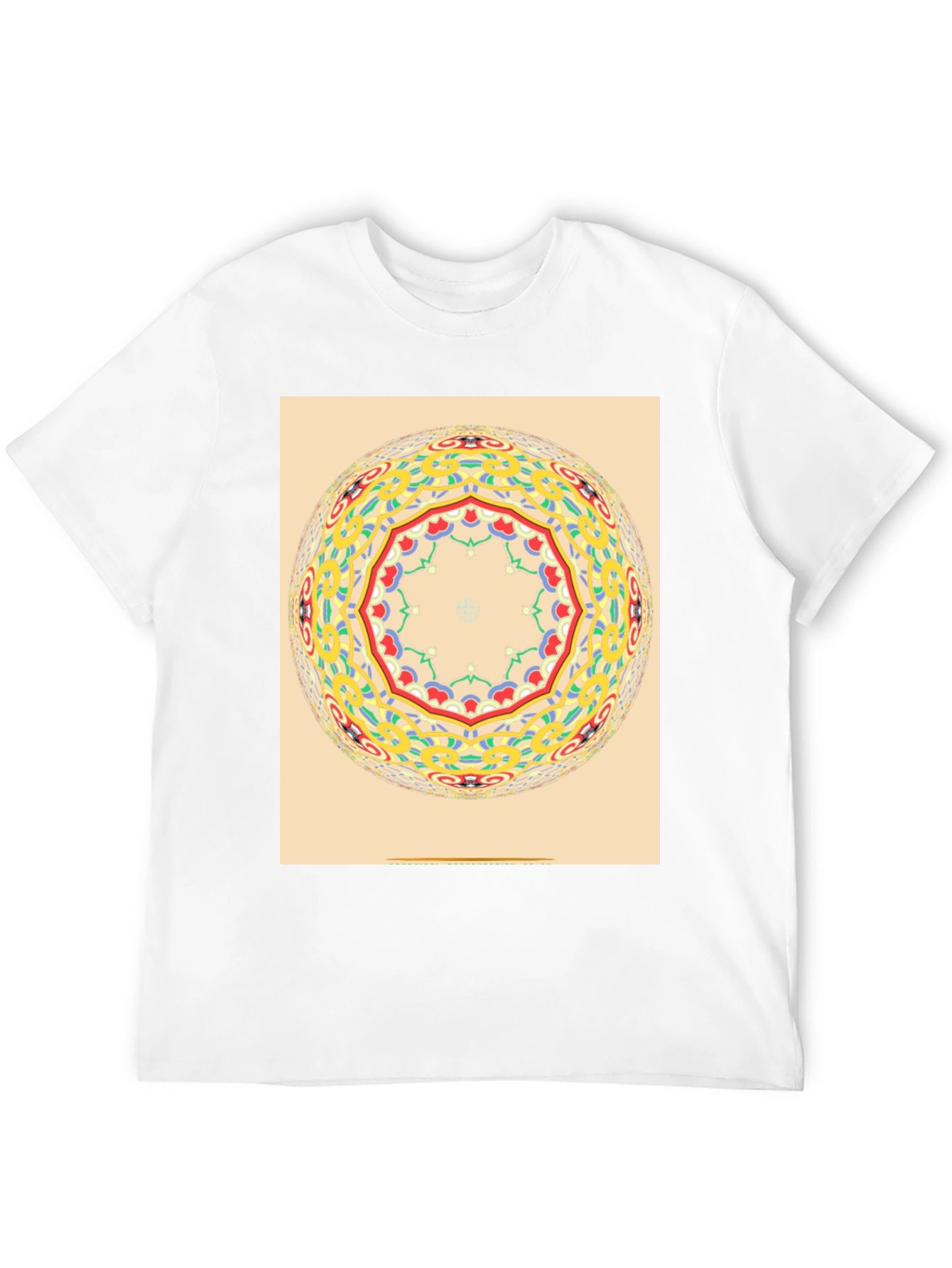 Mandala Sphere Graphic Black T-Shirt