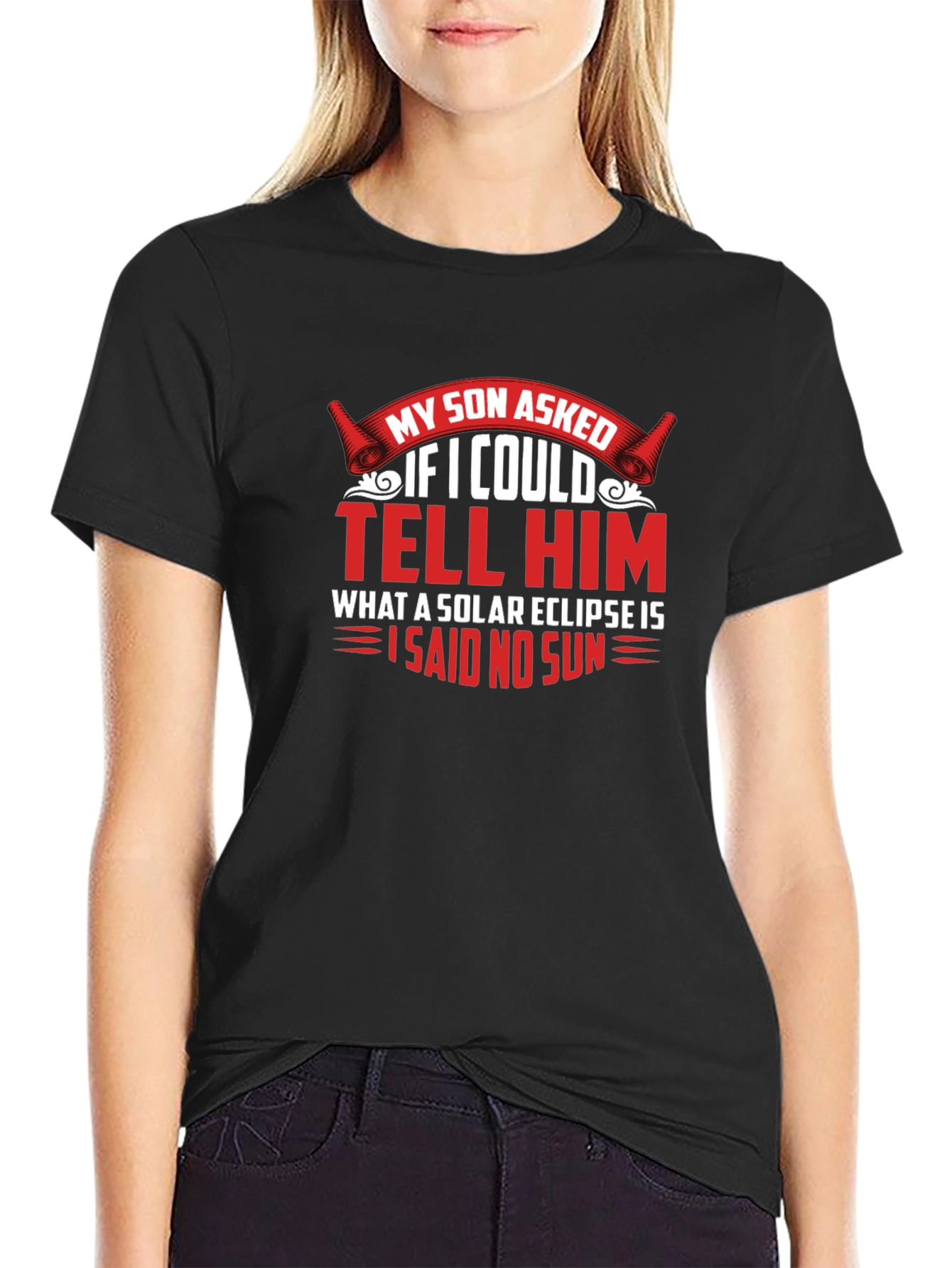 Funny Solar Eclipse Mens T-Shirt