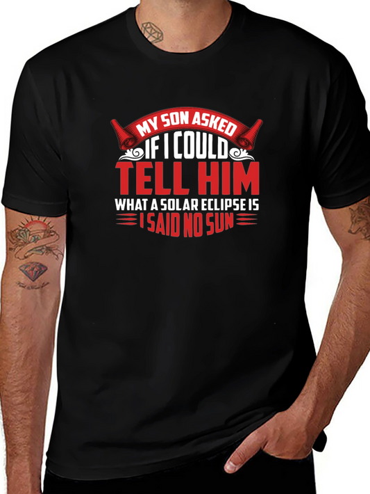 Funny Solar Eclipse Mens T-Shirt