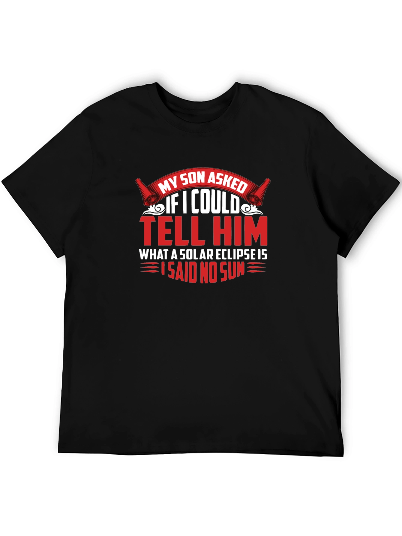Funny Solar Eclipse Mens T-Shirt