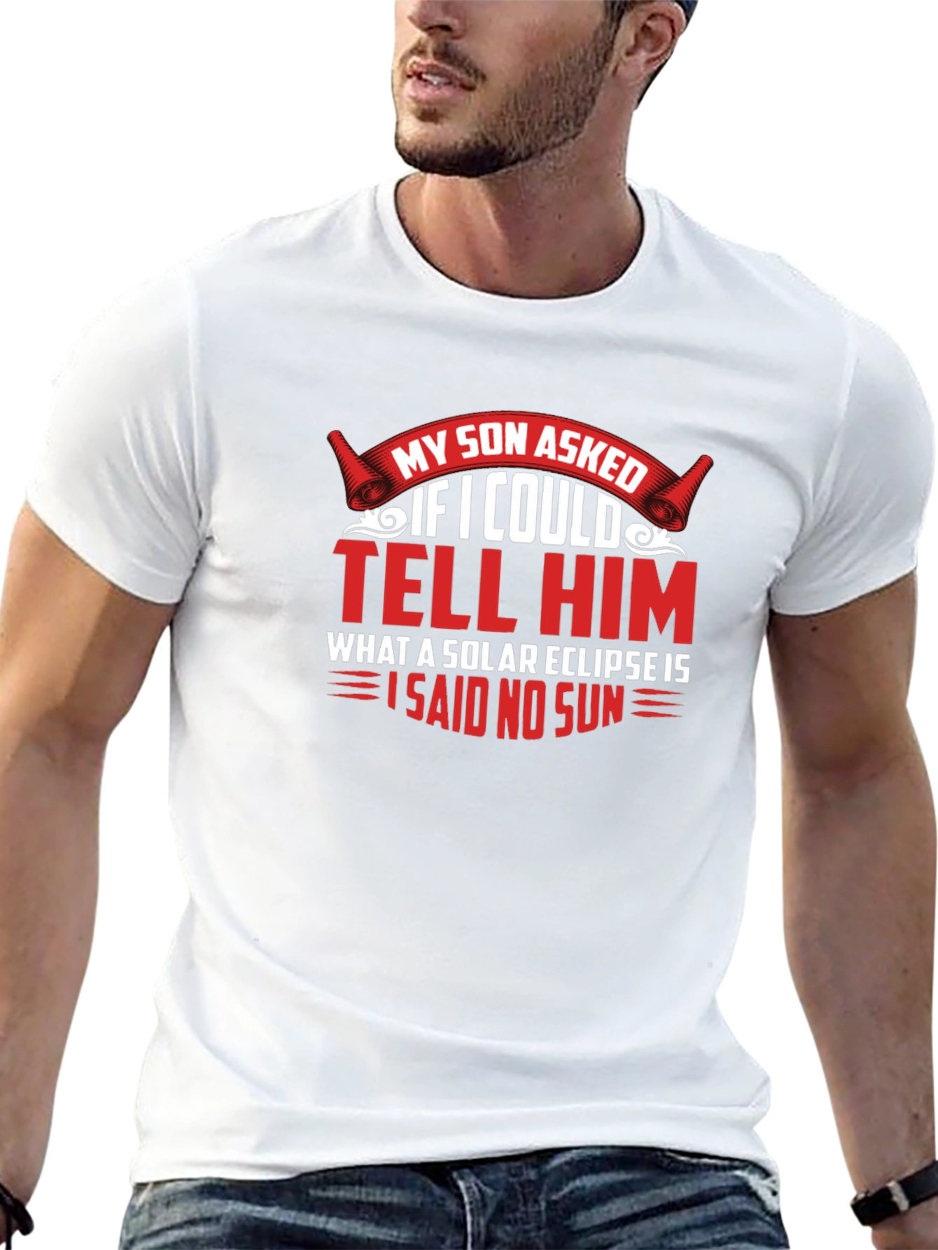 Funny Solar Eclipse Mens T-Shirt