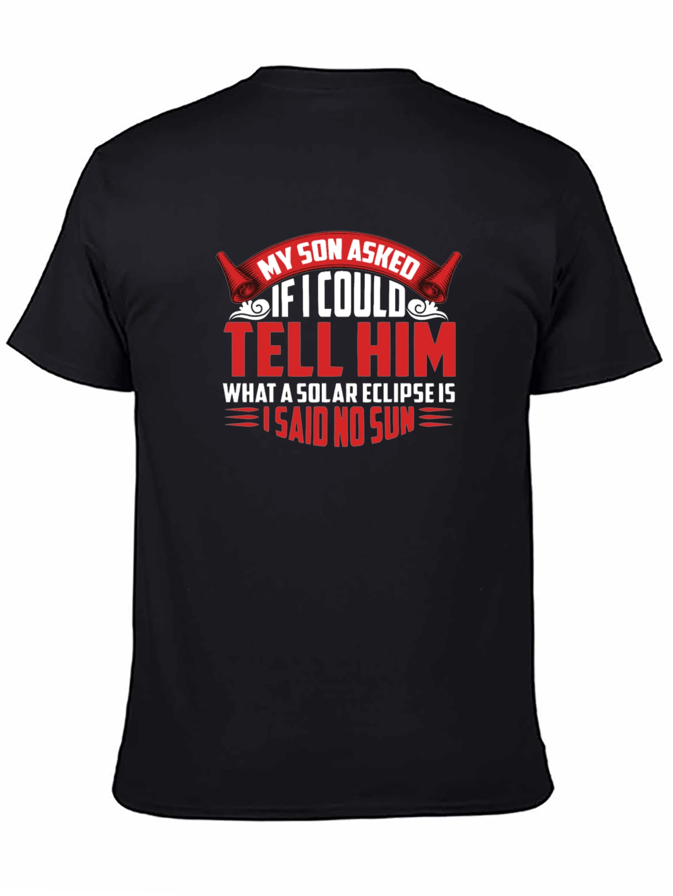 Funny Solar Eclipse Mens T-Shirt