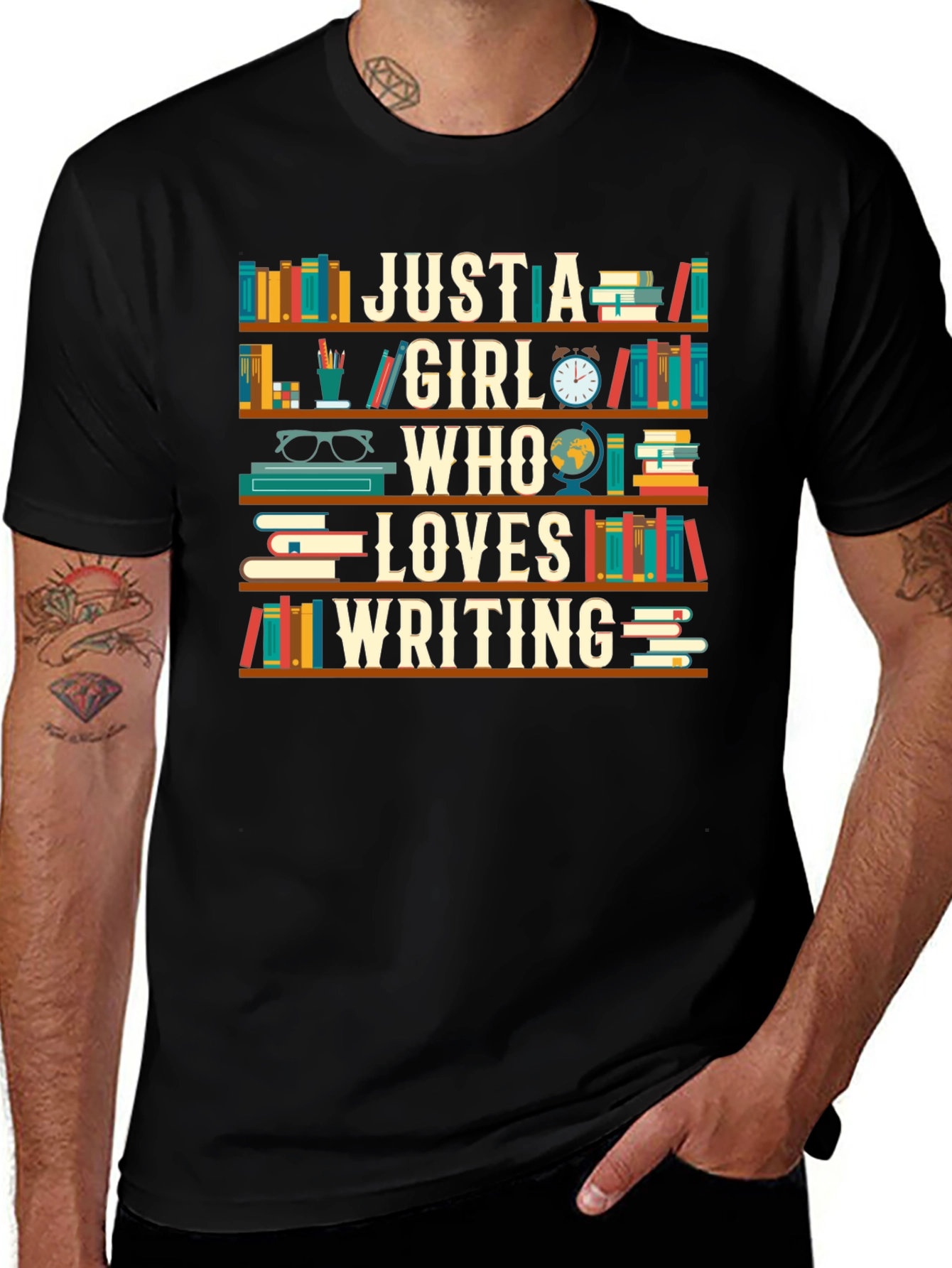 Just a Girl Who Loves Writing T-Shirt