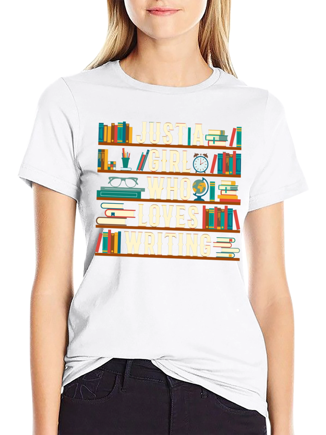 Just a Girl Who Loves Writing T-Shirt