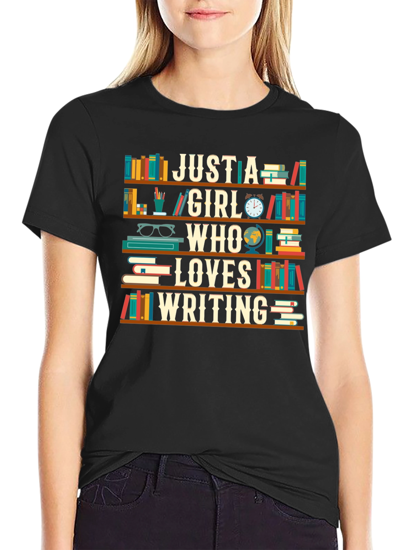 Just a Girl Who Loves Writing T-Shirt