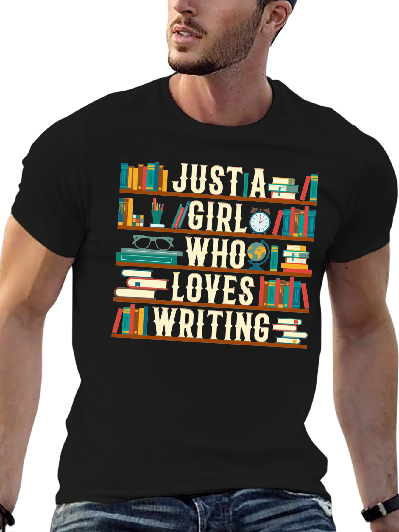 Just a Girl Who Loves Writing T-Shirt