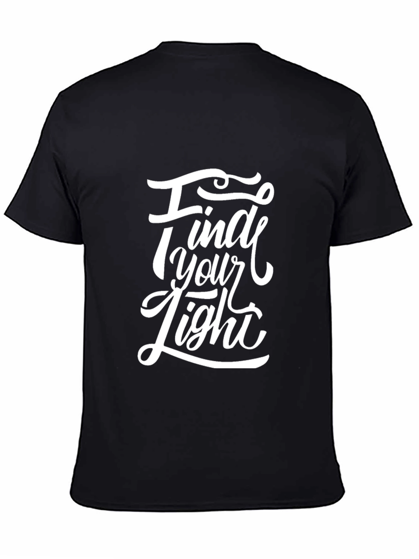 Find Your Light Graphic Tee - Stylish Black T-Shirt
