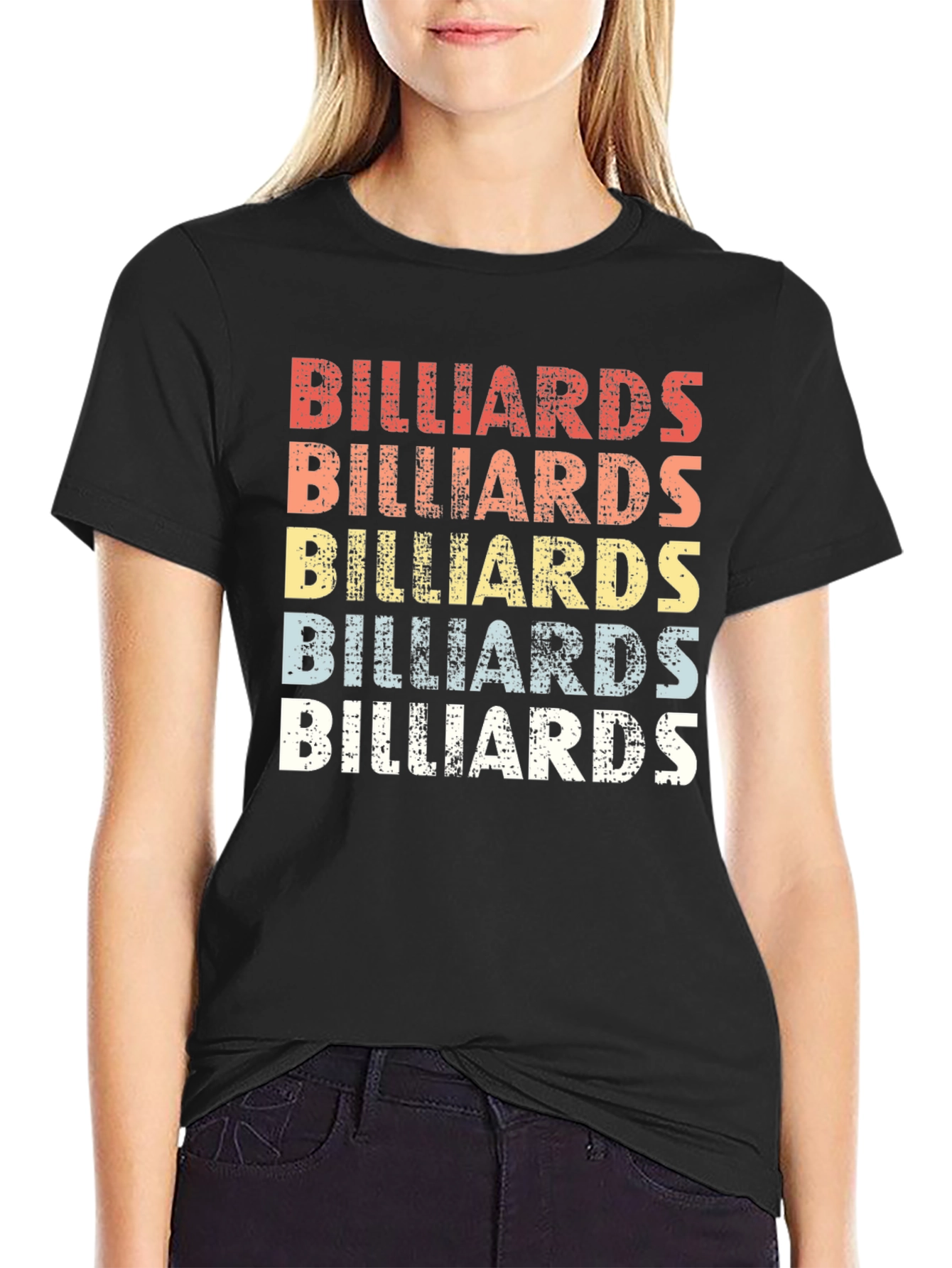 Retro Billiards T-Shirt - Pool Player Graphic Tee