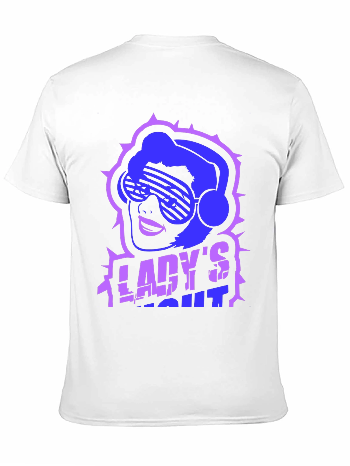 Ladys Night Black T-Shirt Graphic Tee