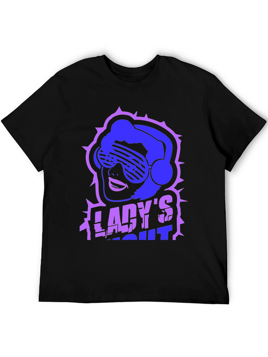 Ladys Night Black T-Shirt Graphic Tee