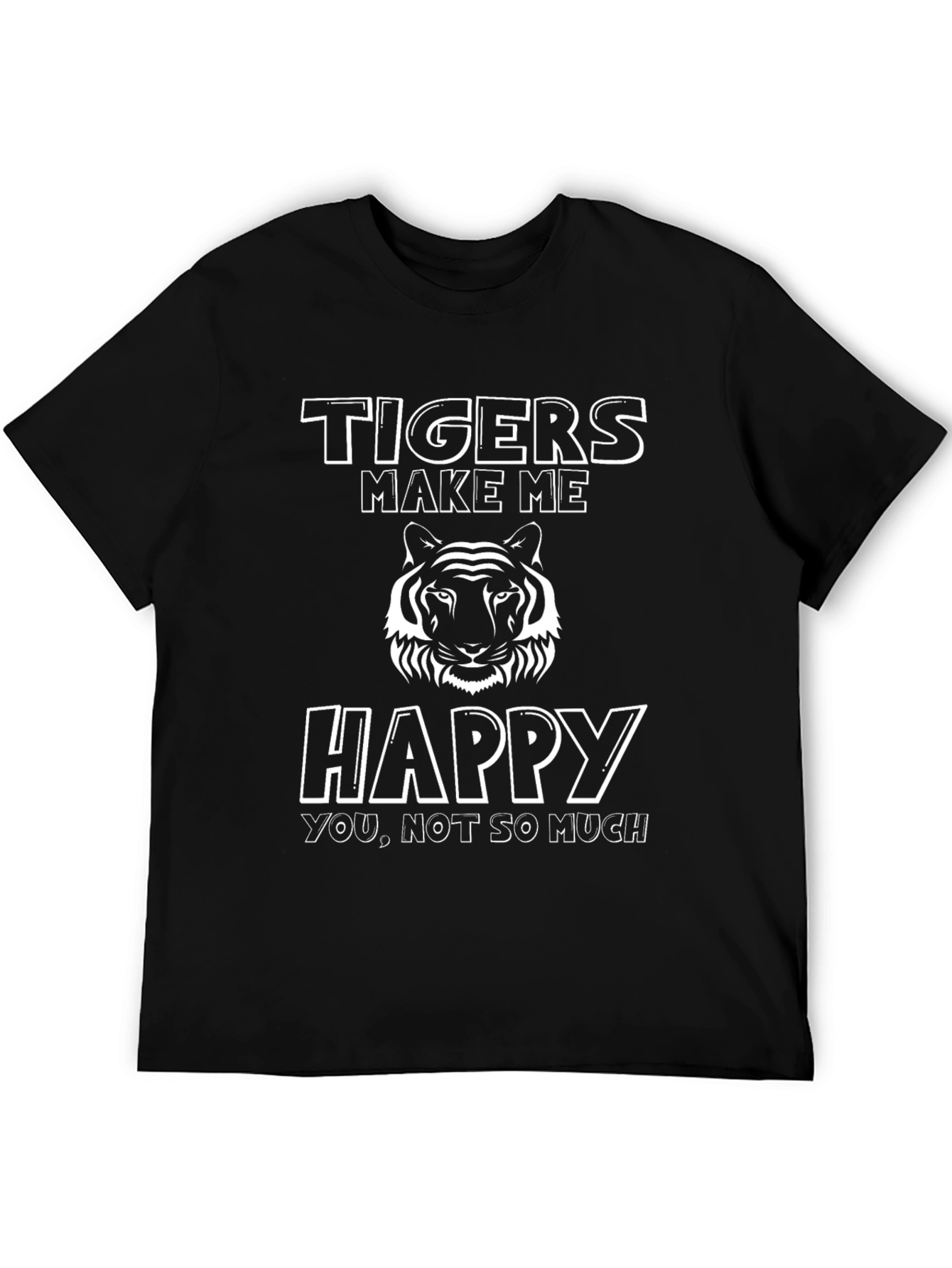 Tigers Make Me Happy Graphic T-Shirt