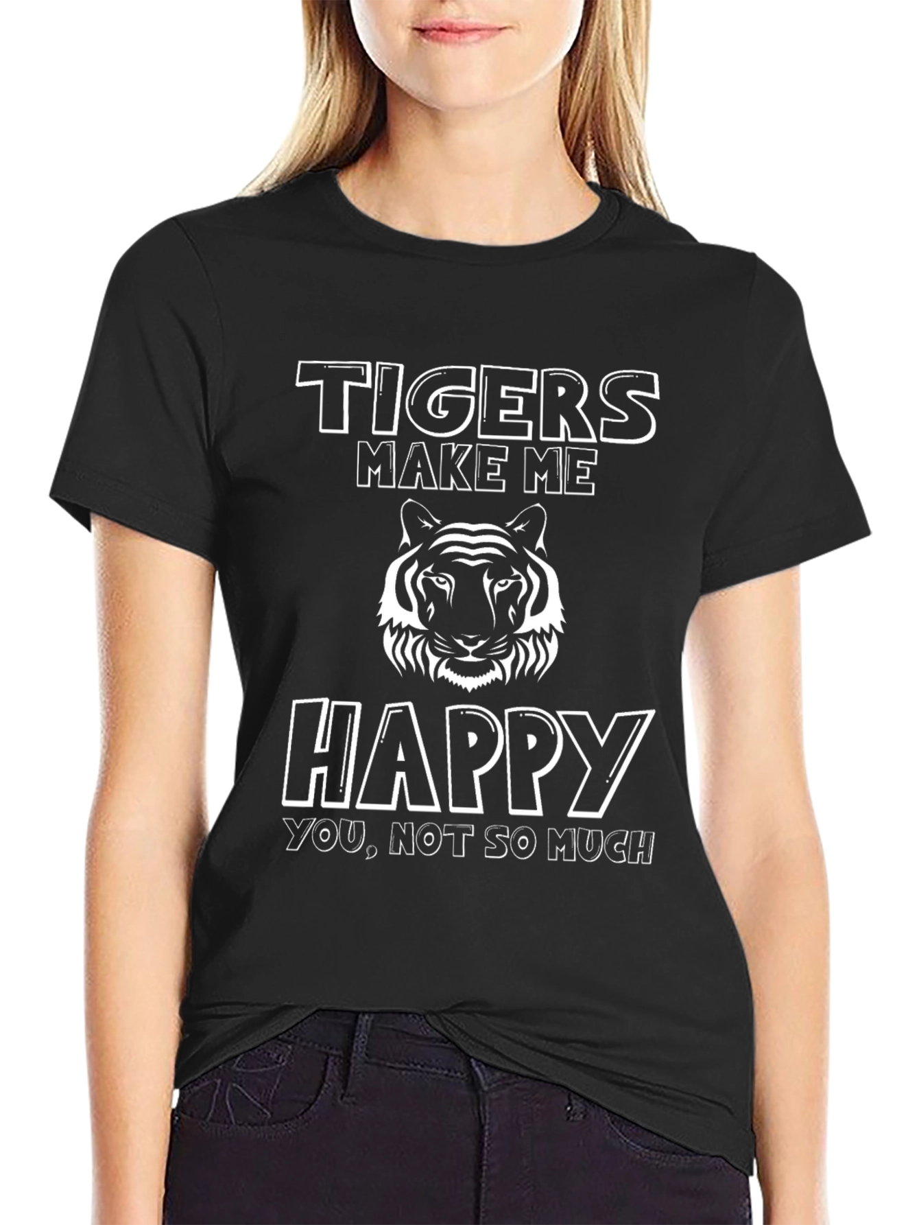 Tigers Make Me Happy Graphic T-Shirt