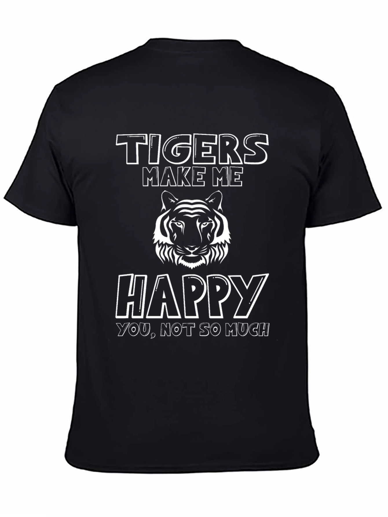 Tigers Make Me Happy Graphic T-Shirt