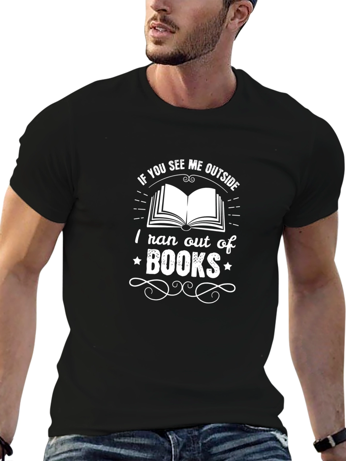 Funny Book Lover T-Shirt - Ran Out of Books