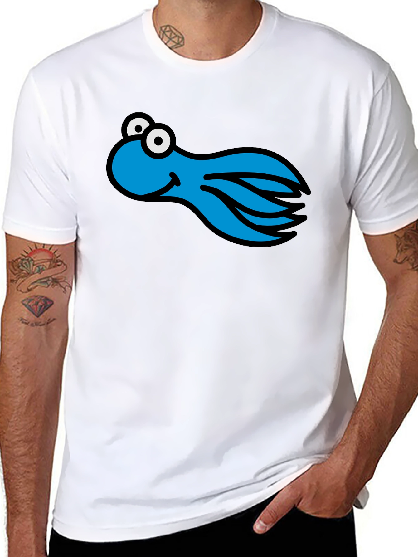 Blue Octopus Graphic Tee