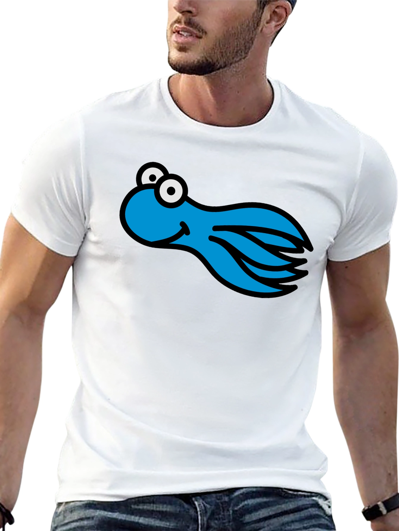 Blue Octopus Graphic Tee