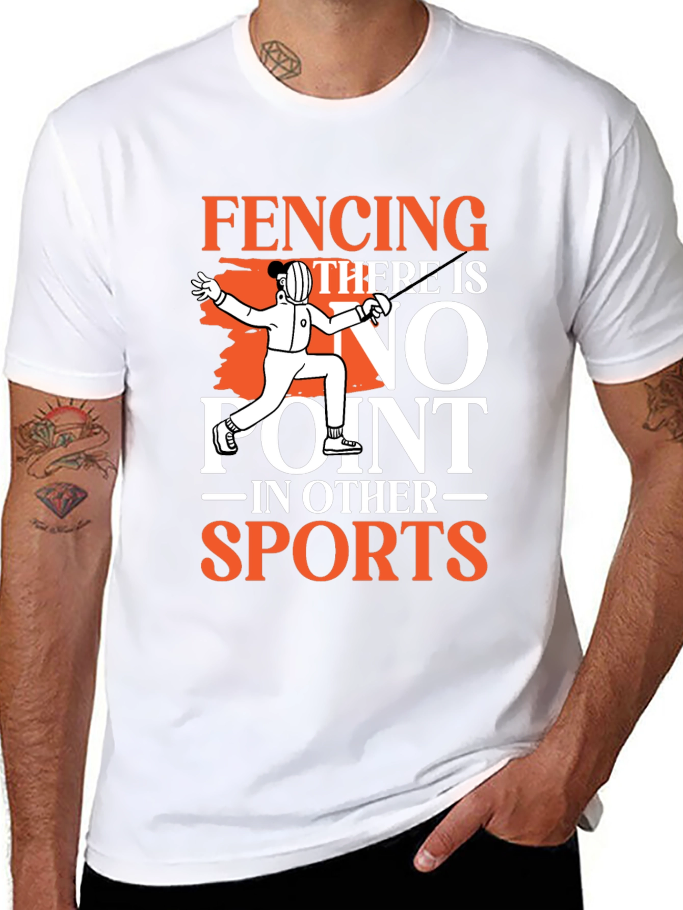 Fencing No Point in Other Sports Graphic T-Shirt