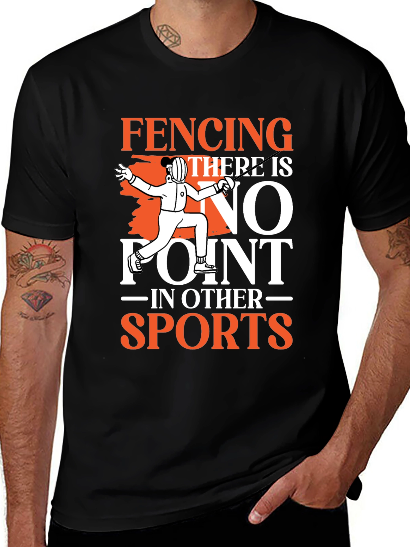 Fencing No Point in Other Sports Graphic T-Shirt