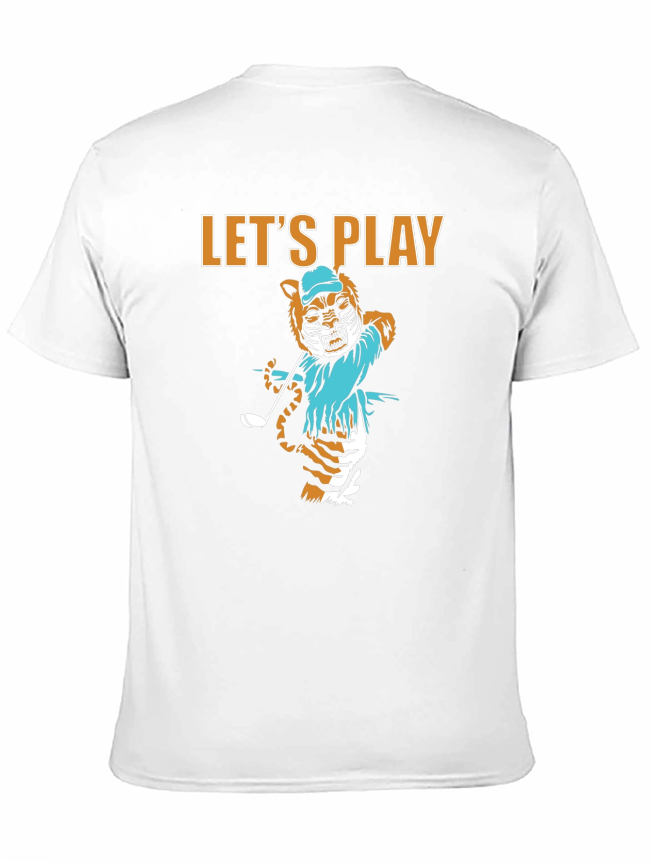 Lets Play Golf Tiger Graphic Tee