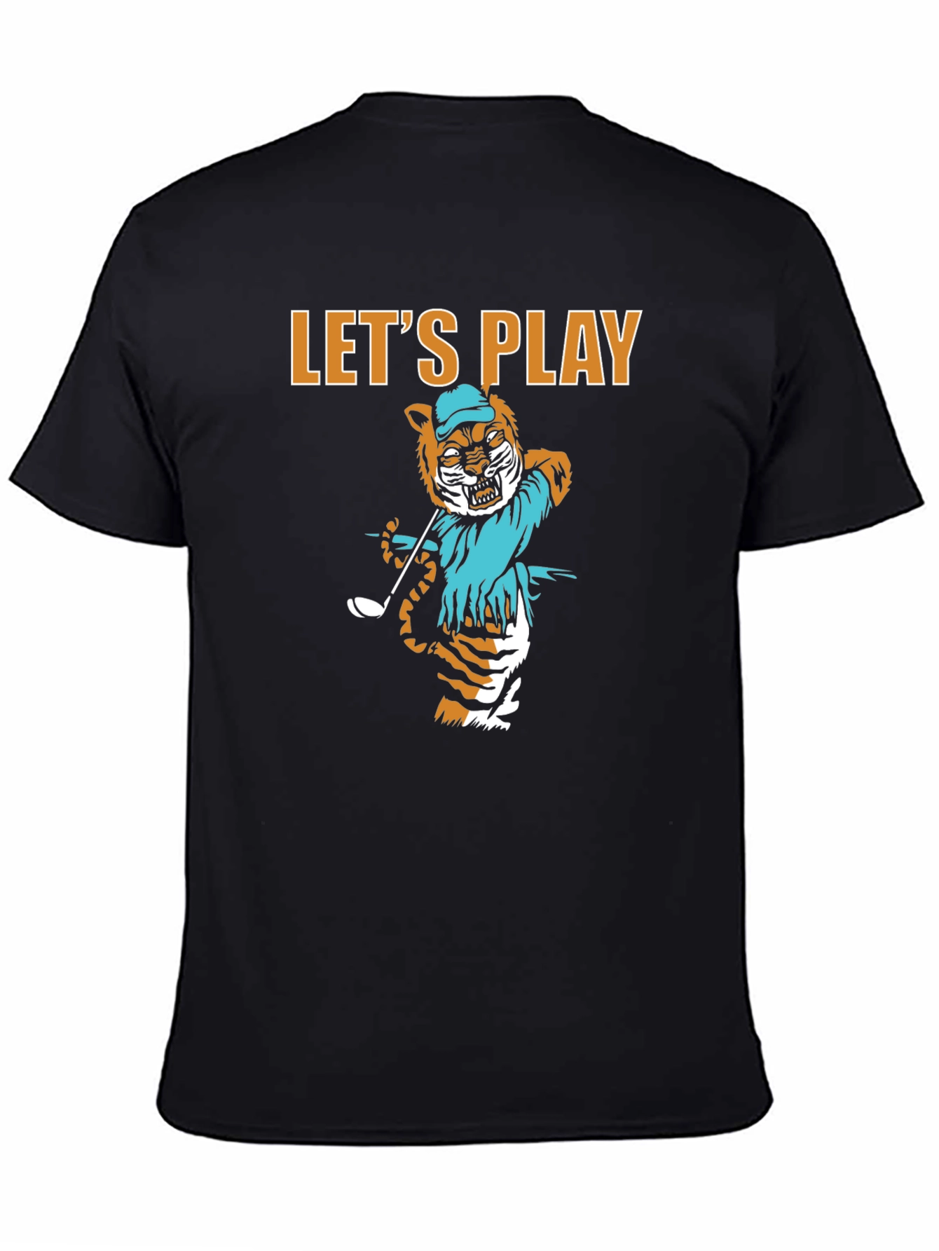 Lets Play Golf Tiger Graphic Tee