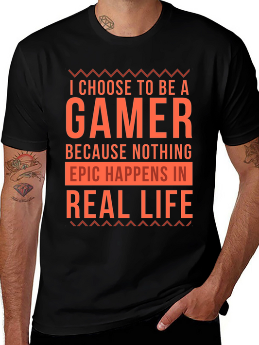 Gamer Graphic Tee - Choose to Be a Gamer T-Shirt