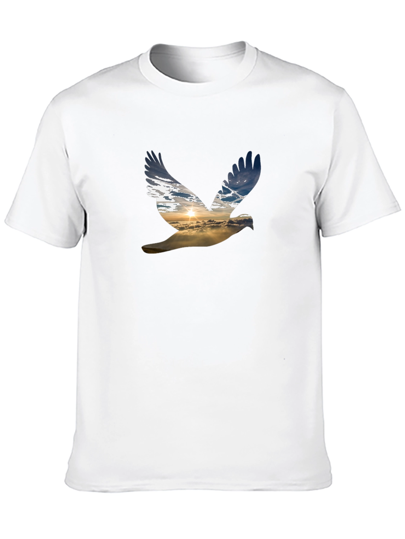 Sky Dove Graphic Tee - Black Casual Shirt