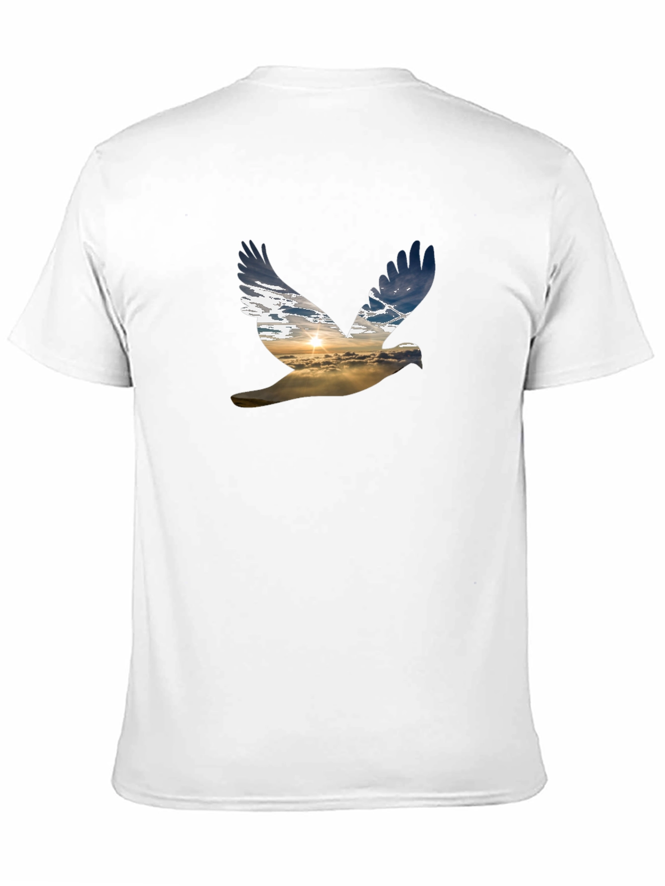 Sky Dove Graphic Tee - Black Casual Shirt
