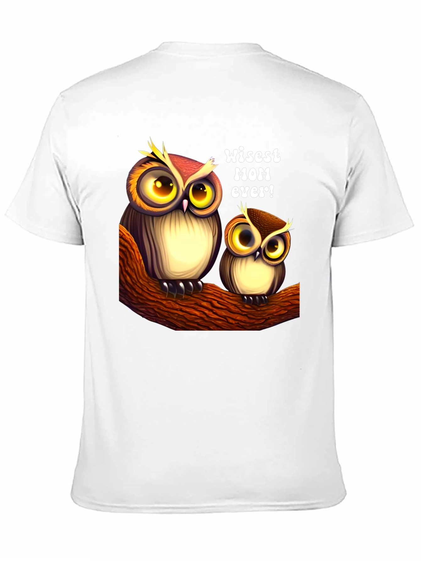 Wise Mom Owl Graphic T-Shirt