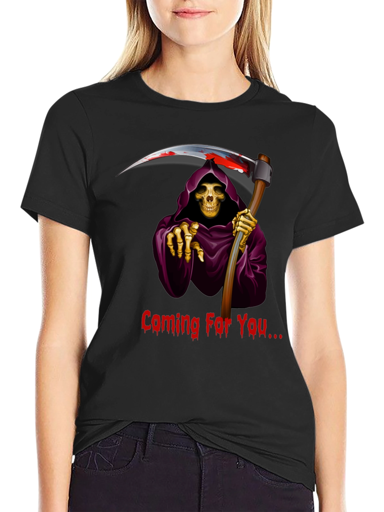 Grim Reaper Graphic T-Shirt - Coming For You
