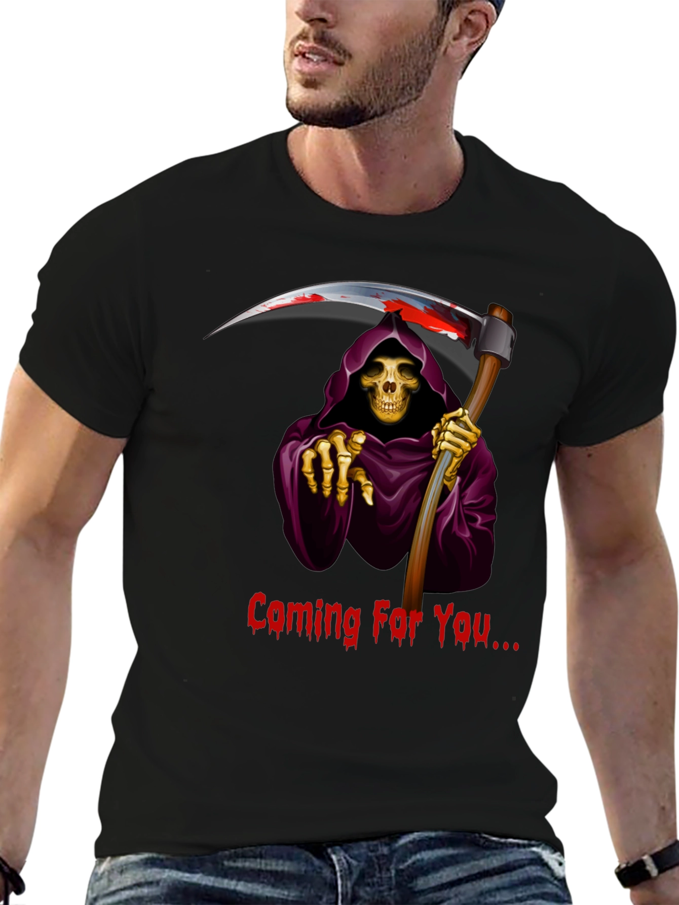 Grim Reaper Graphic T-Shirt - Coming For You