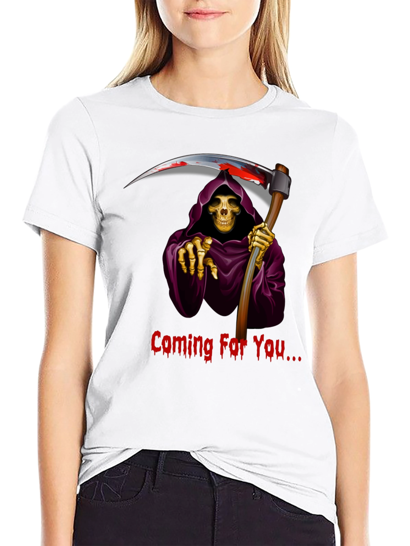 Grim Reaper Graphic T-Shirt - Coming For You