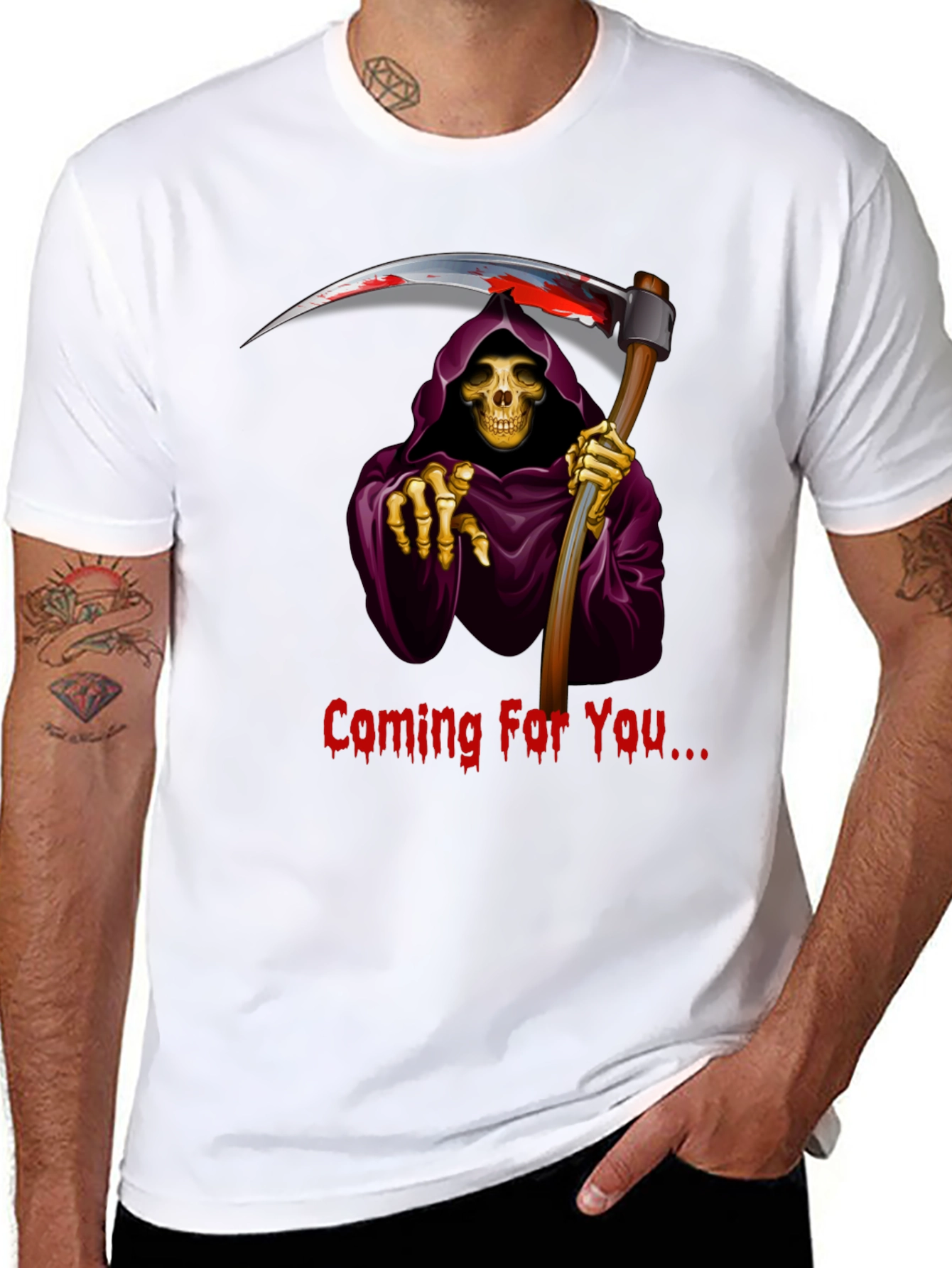 Grim Reaper Graphic T-Shirt - Coming For You