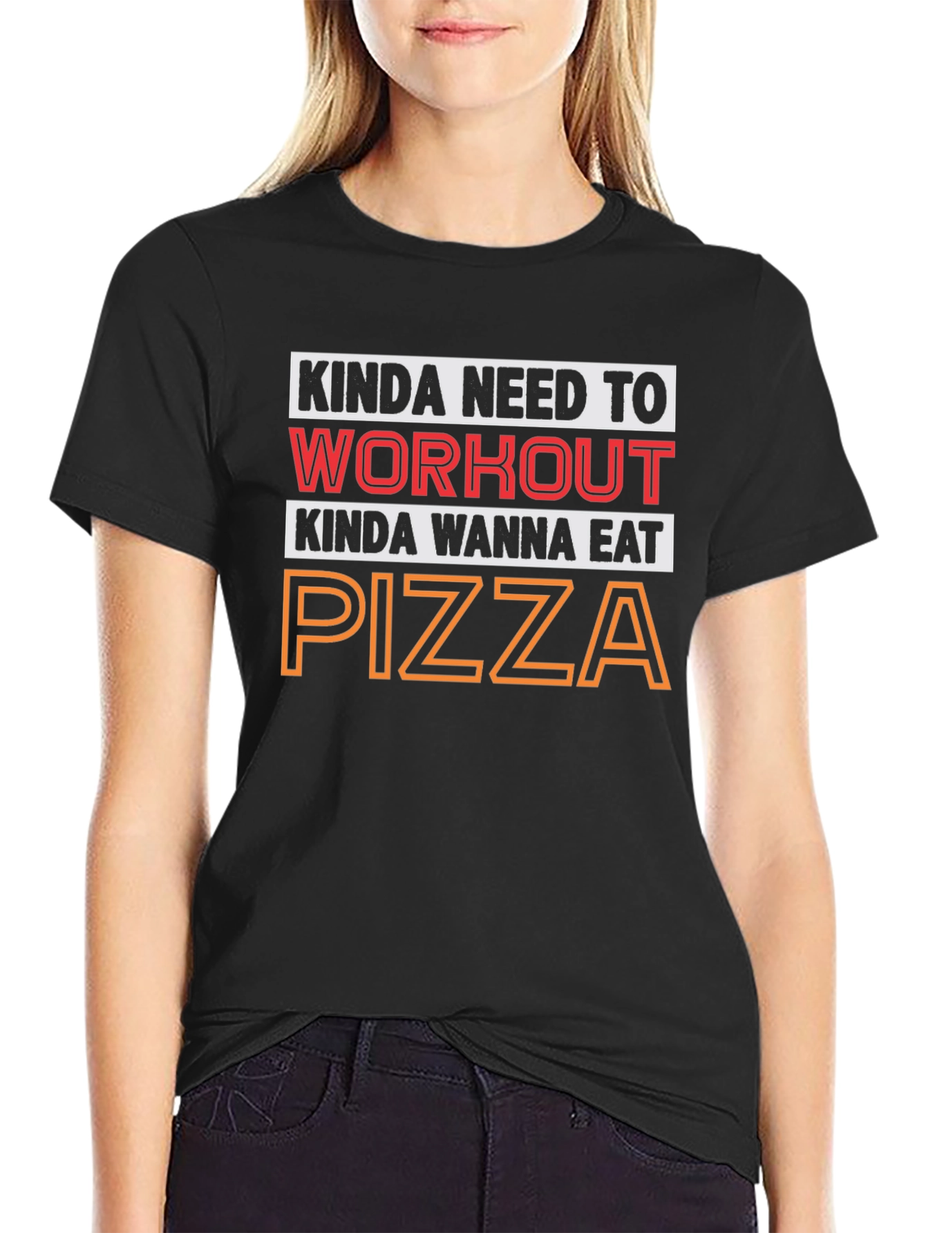 Kinda Need to Workout Pizza T-Shirt