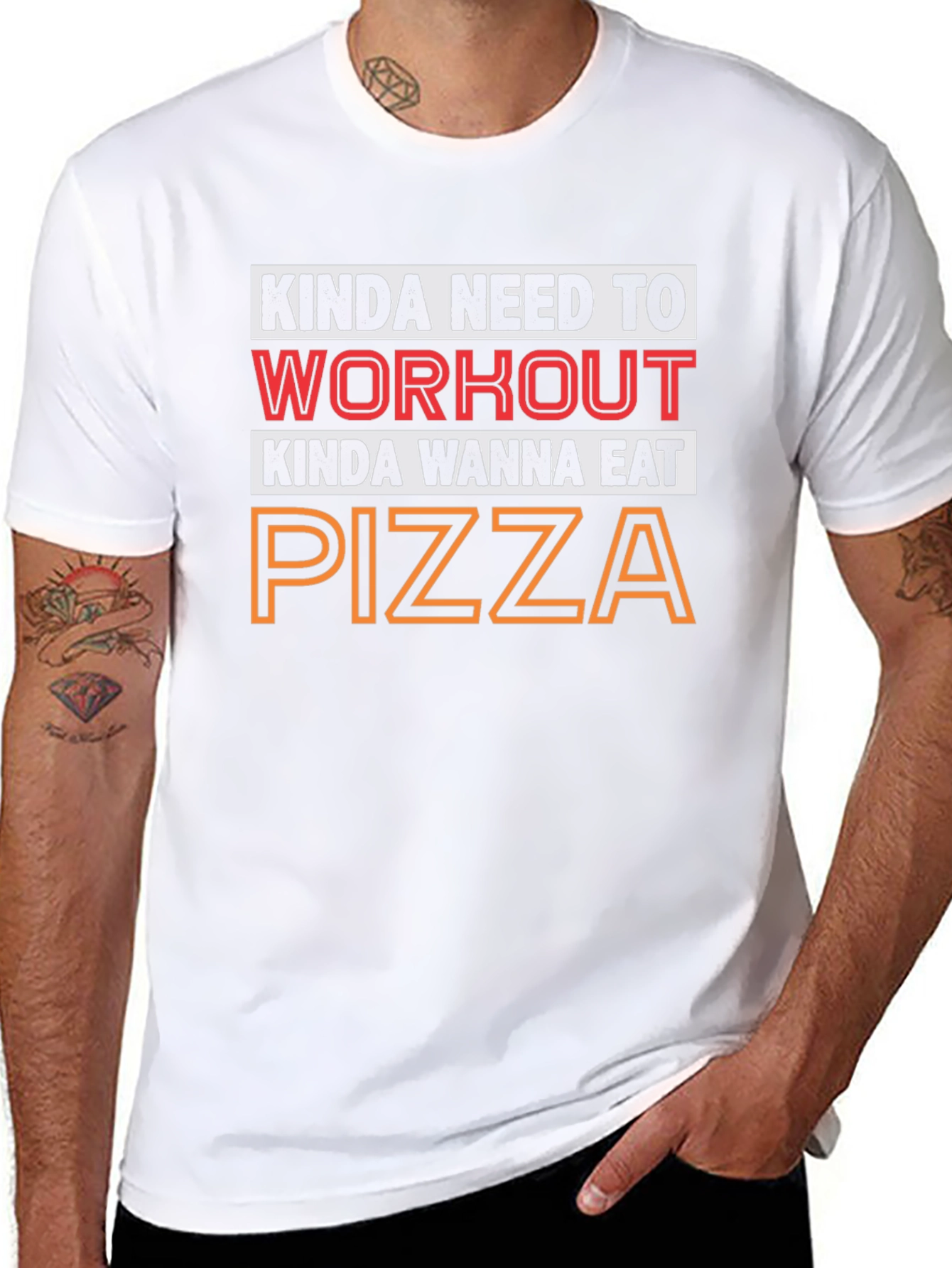 Kinda Need to Workout Pizza T-Shirt