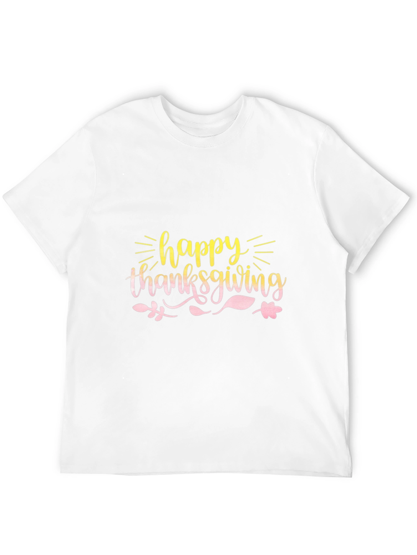 Happy Thanksgiving Black T-Shirt