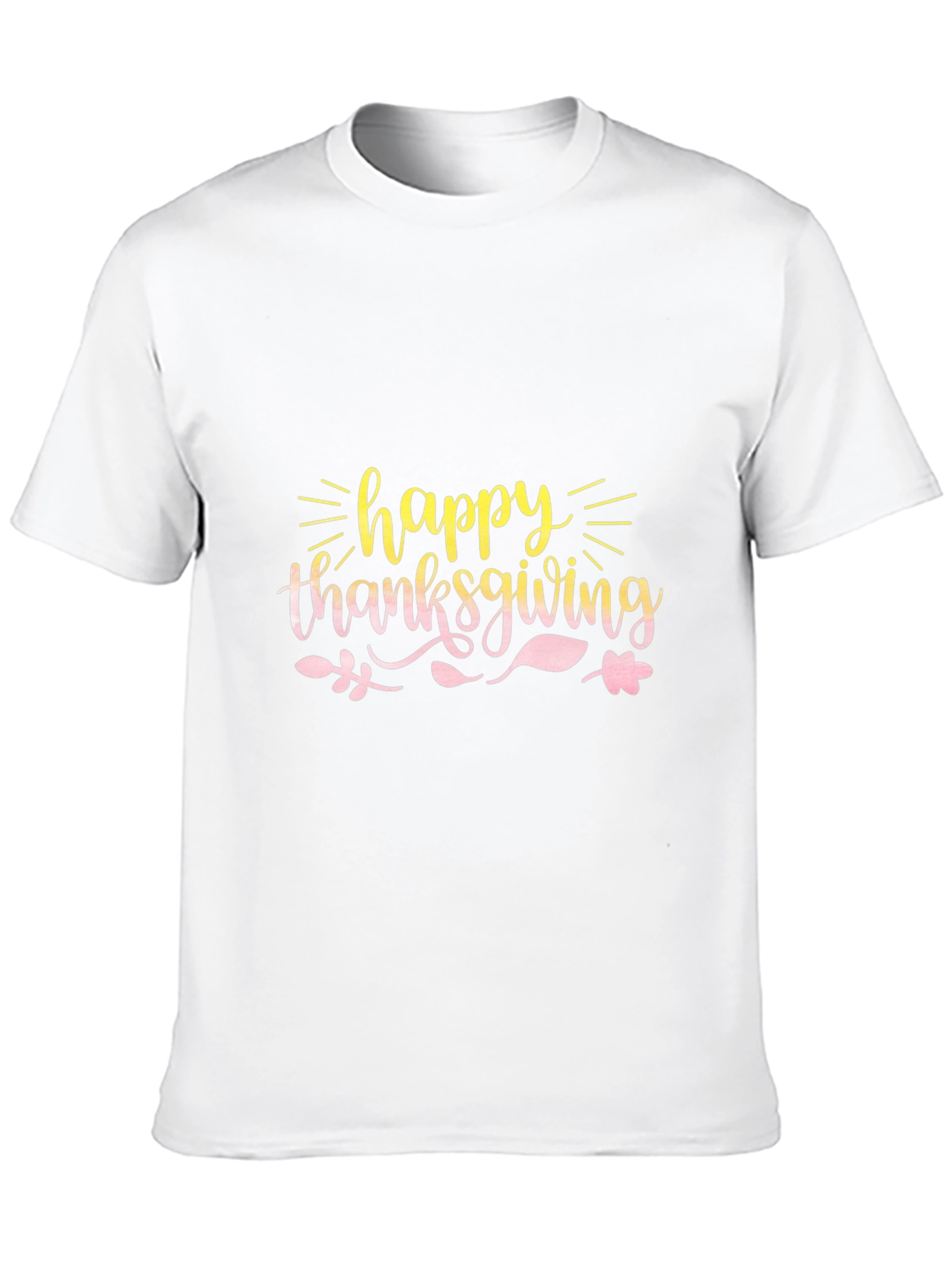 Happy Thanksgiving Black T-Shirt
