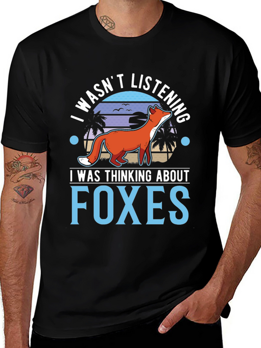 I Wasnt Listening Foxes Graphic T-Shirt