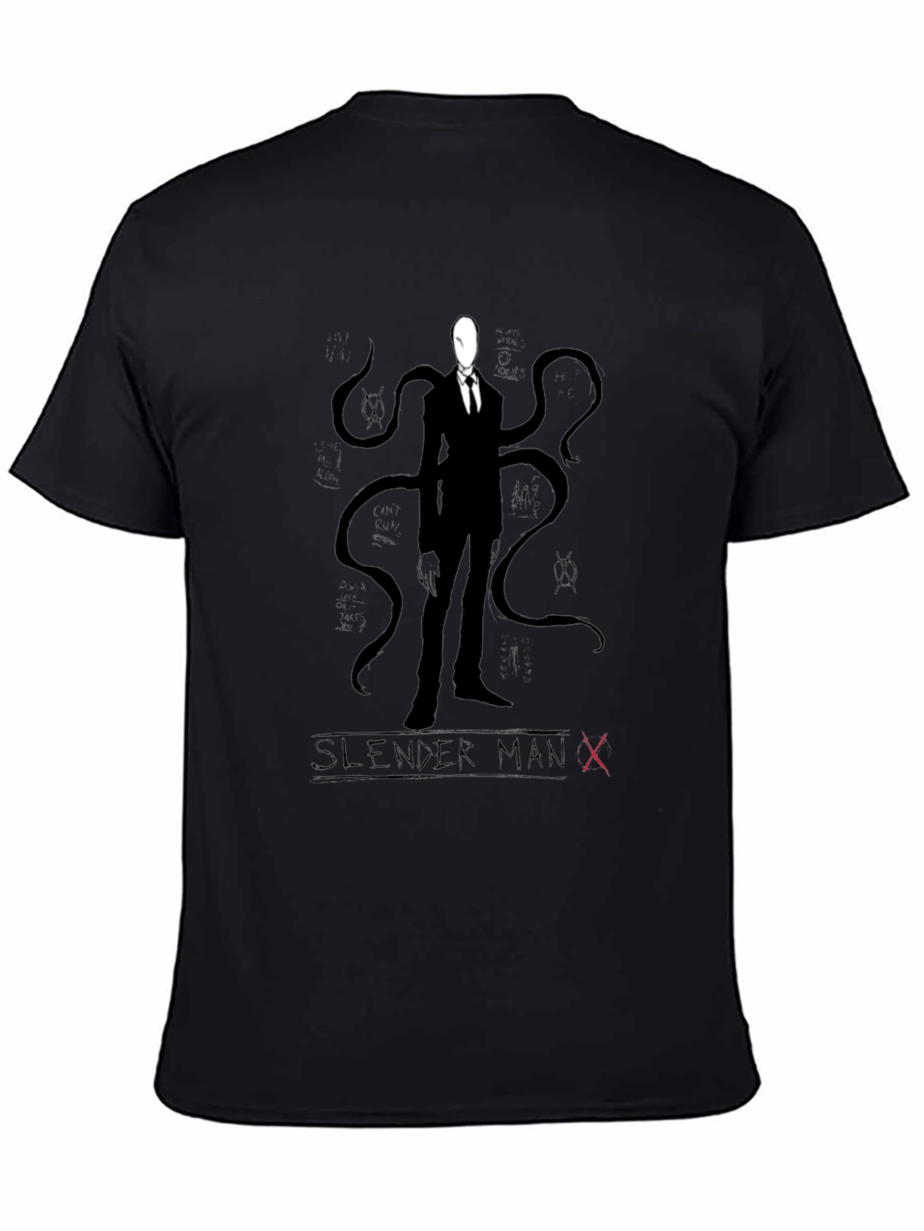 Slender Man Black Graphic Tee