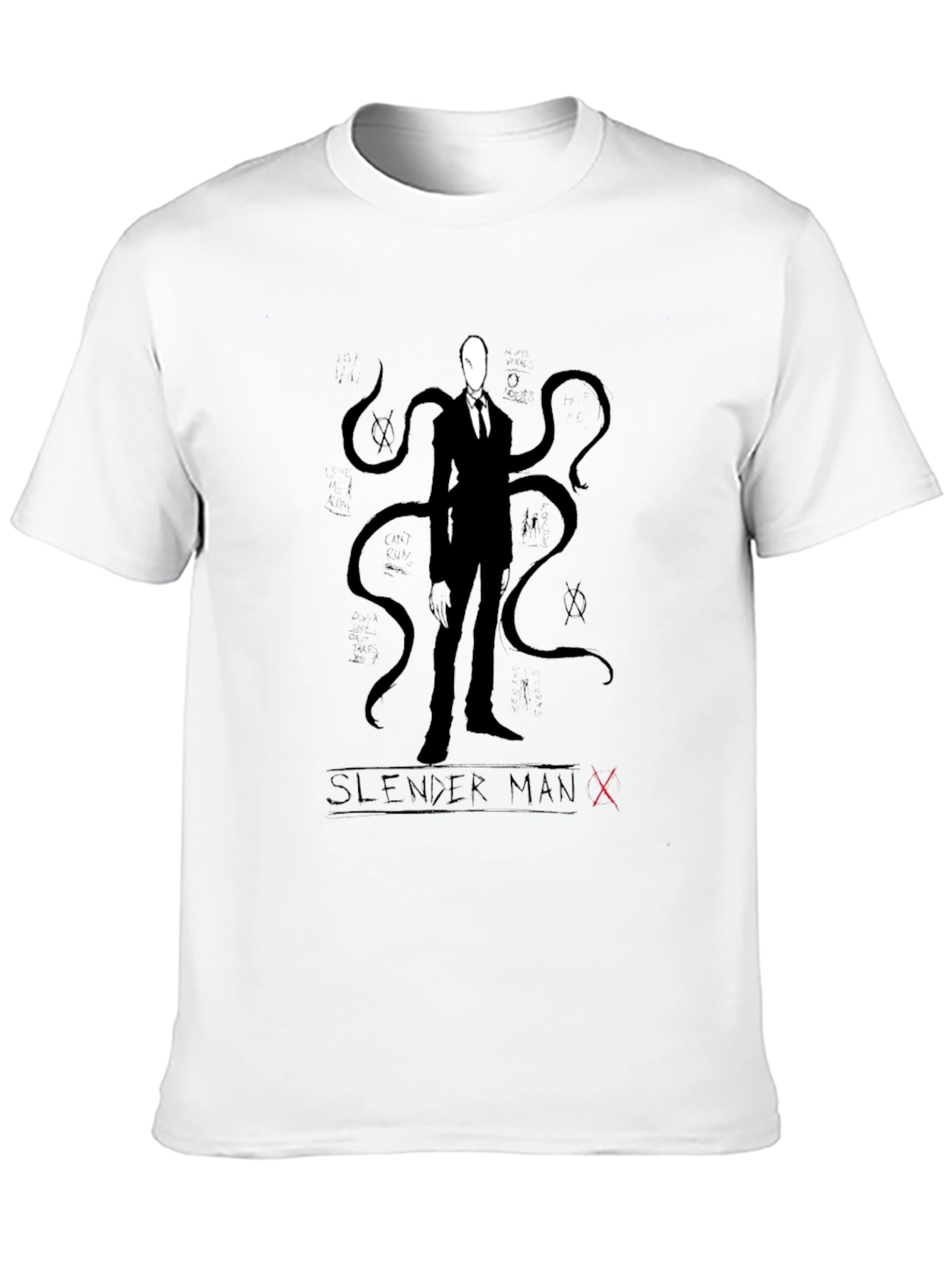 Slender Man Black Graphic Tee