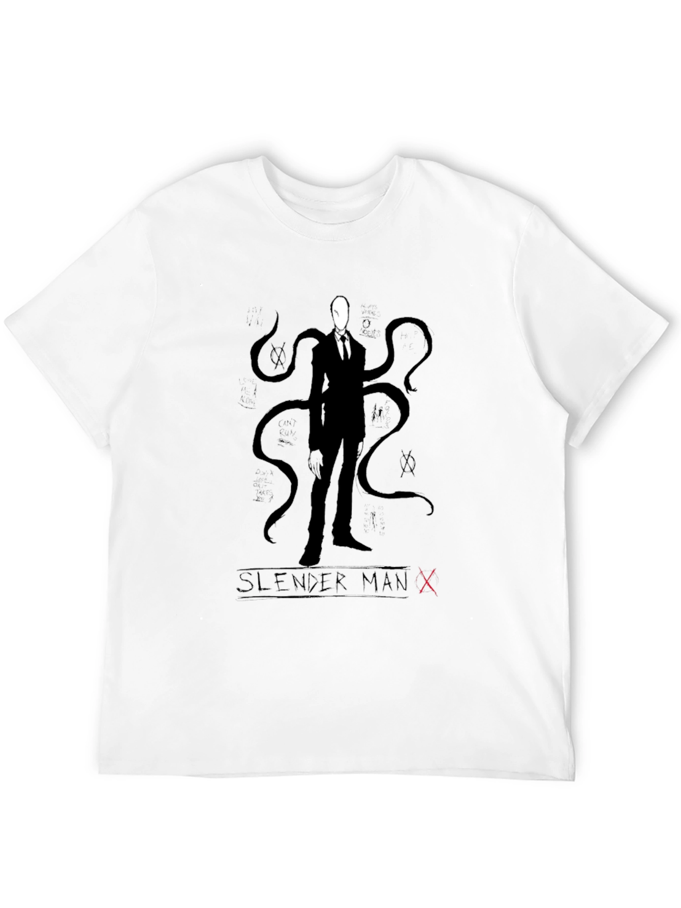 Slender Man Black Graphic Tee