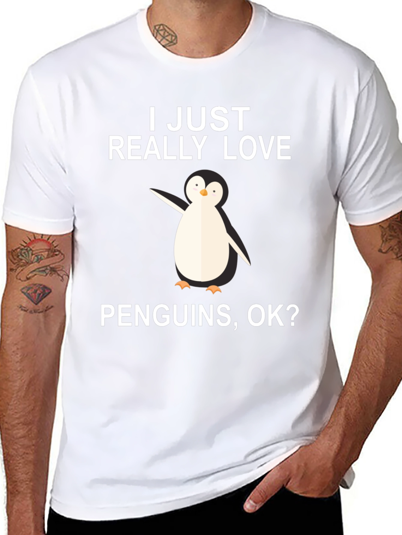 Penguin Lover T-Shirt - I Just Really Love Penguins