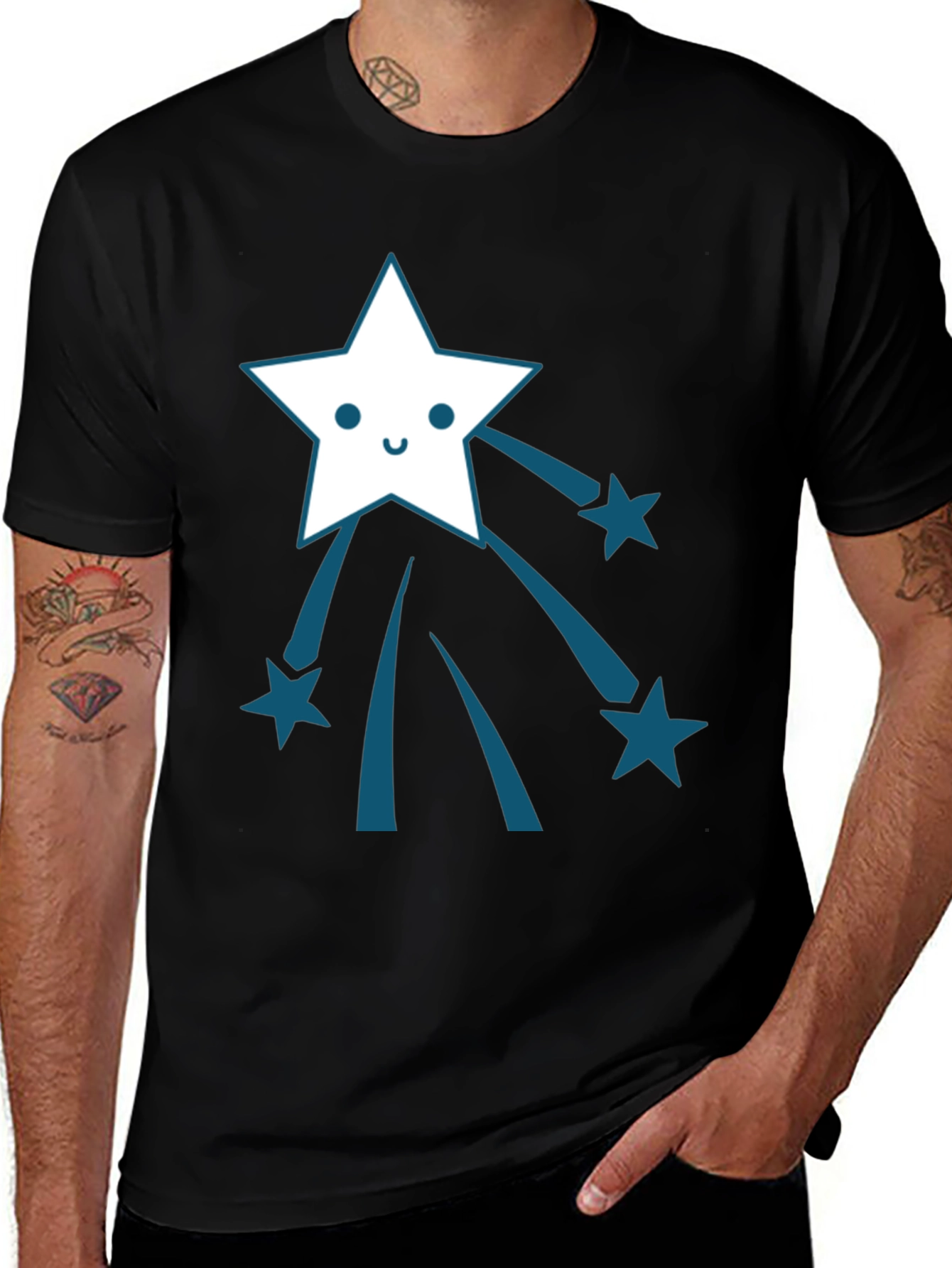 Shooting Star Graphic Tee - Soft Cotton Comfort