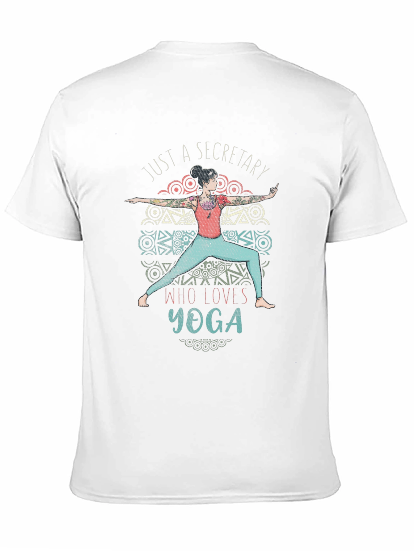Secretary Who Loves Yoga T-Shirt - Black