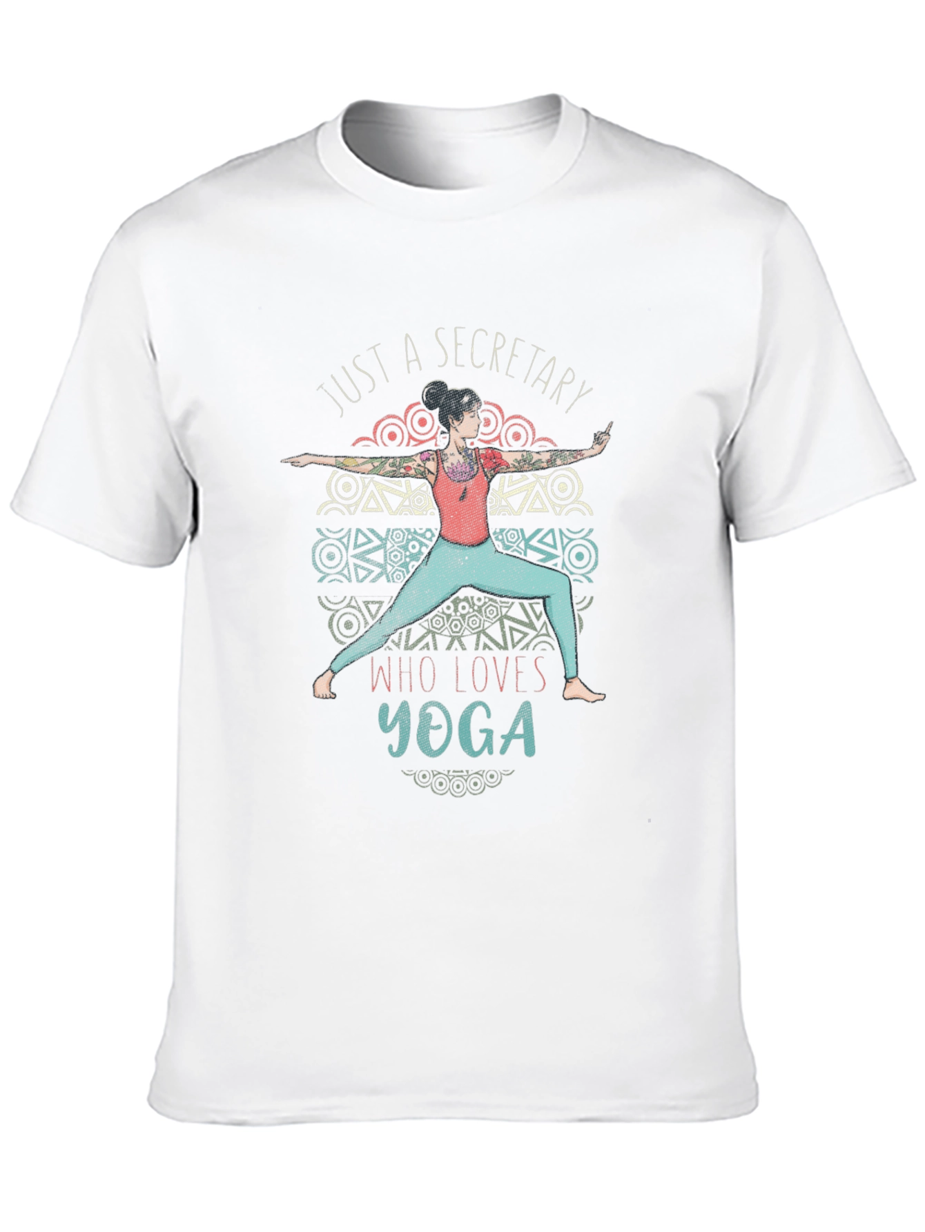 Secretary Who Loves Yoga T-Shirt - Black