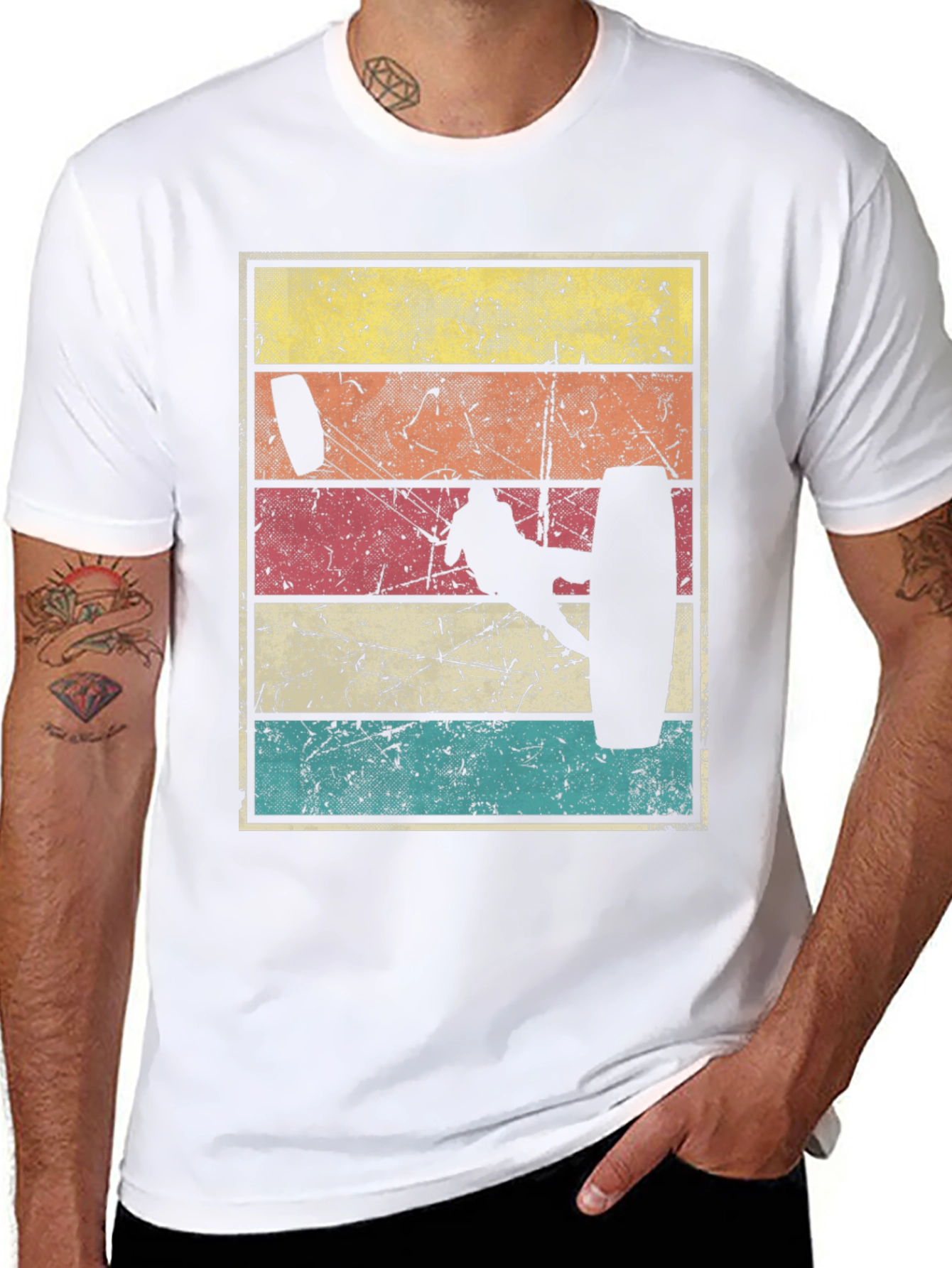 Retro Kitesurfing Graphic Tee - Stylish Watersport Shirt