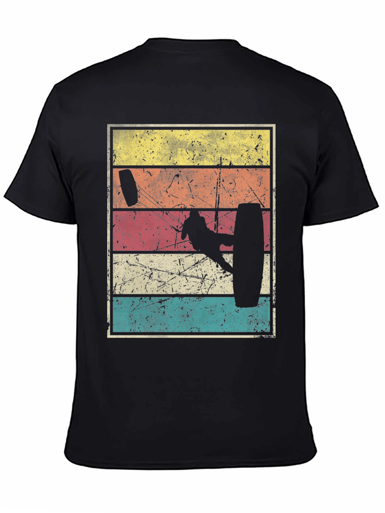 Retro Kitesurfing Graphic Tee - Stylish Watersport Shirt