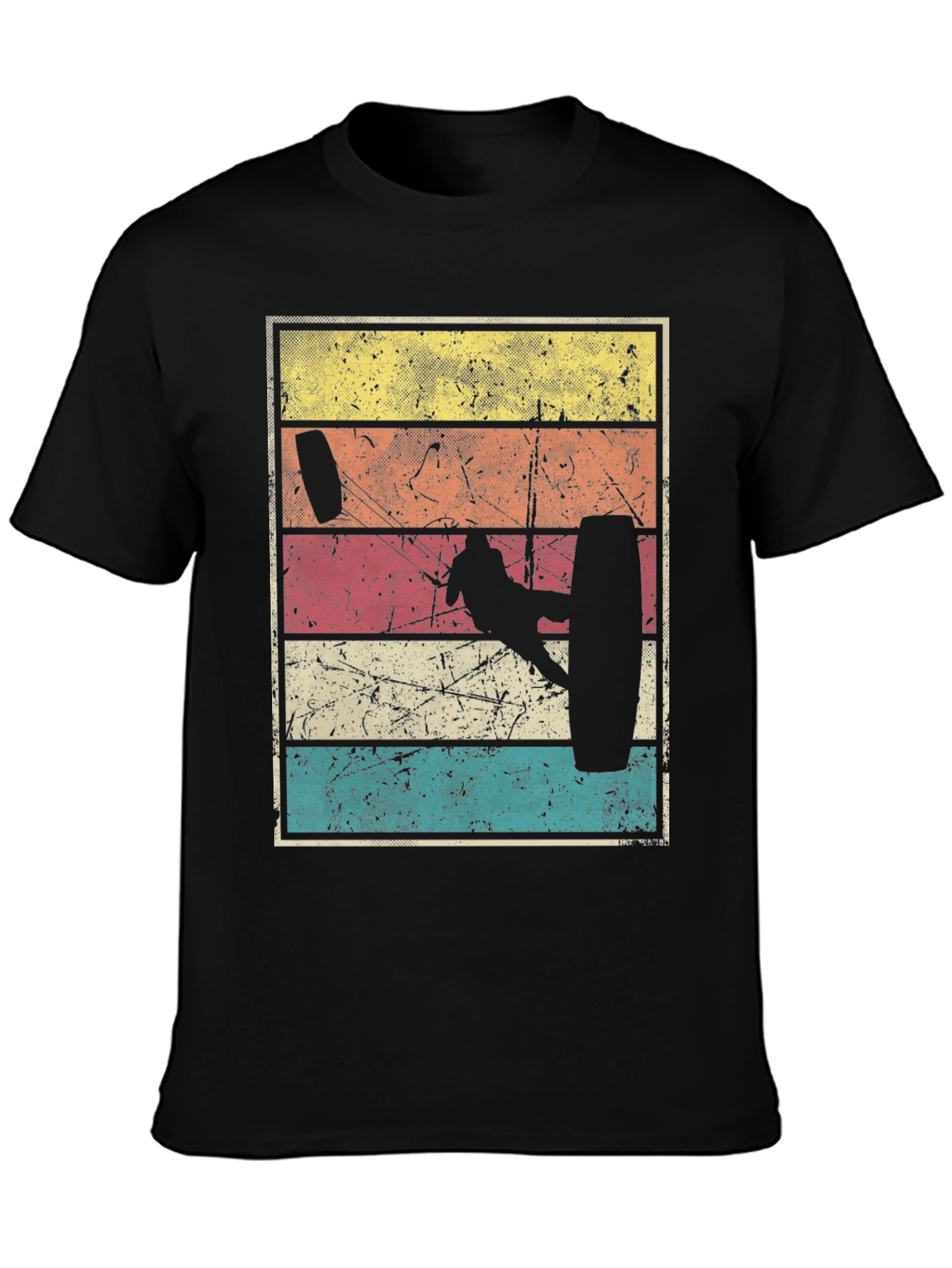 Retro Kitesurfing Graphic Tee - Stylish Watersport Shirt