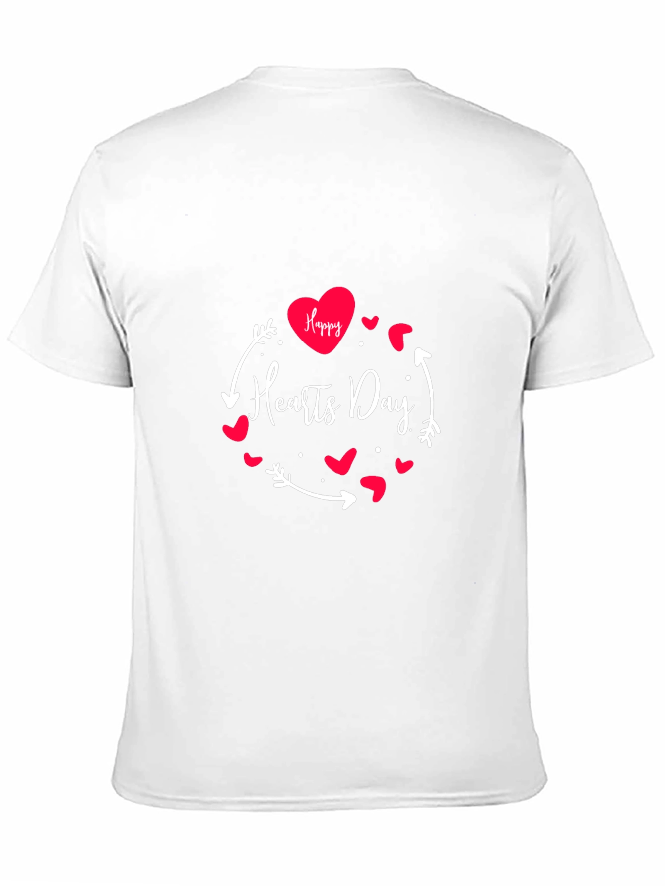 Happy Hearts Day Graphic Tee - Black